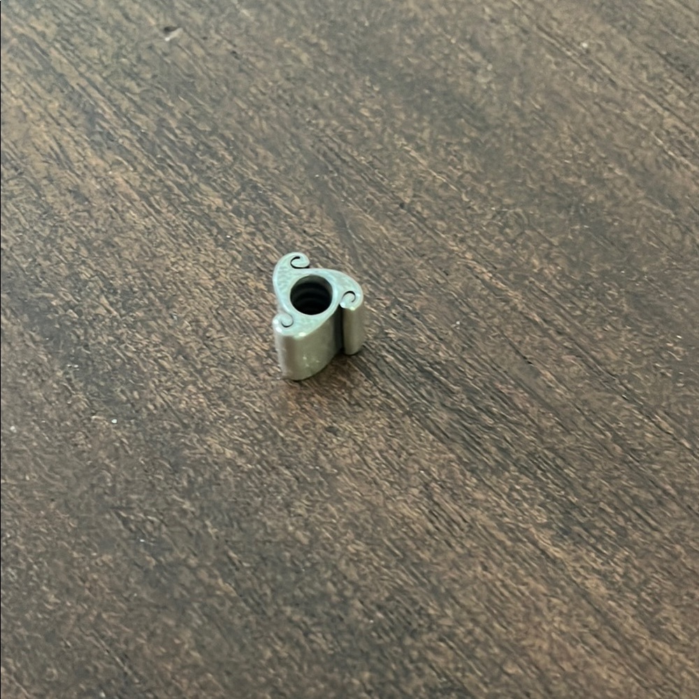 Silver Together Forever Scroll Charm